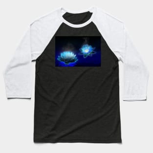 Glowing Lotuses Baseball T-Shirt